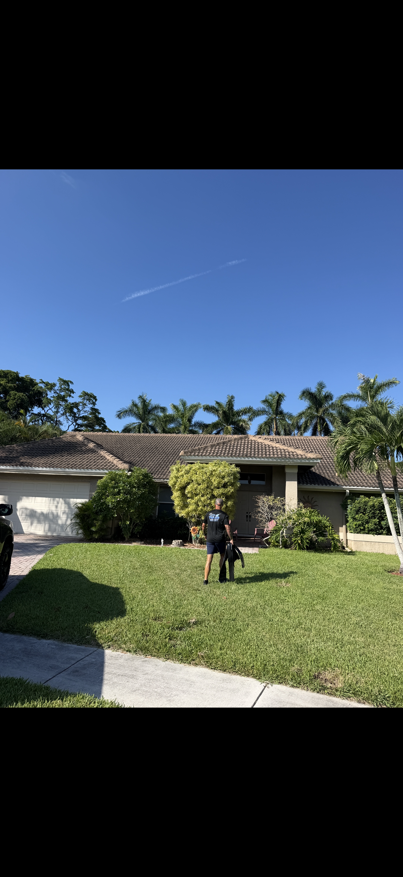 Tile Roof After Soft Wash — Tech on Site